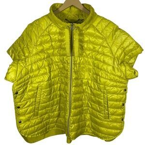 Ulla Popken The Luxury Selection Cap Sleeve Quilted Puffer Vest Plus Size 28/30